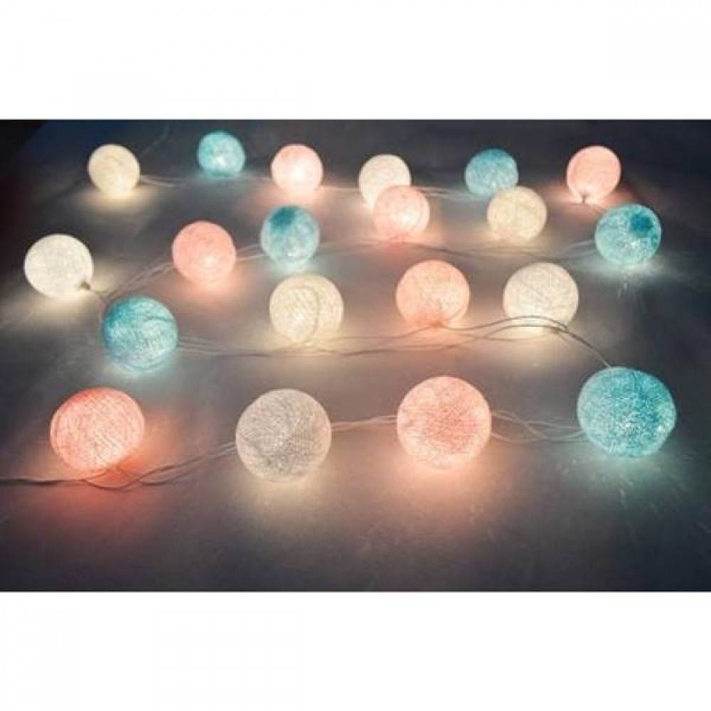 Led cotton balls 0.6W 20leds auto ON/OFF timer Candy Φos_me