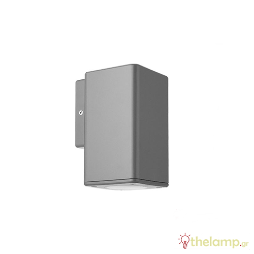 Outdoor wall light square grey 1xGU10 220-240V Fos_me