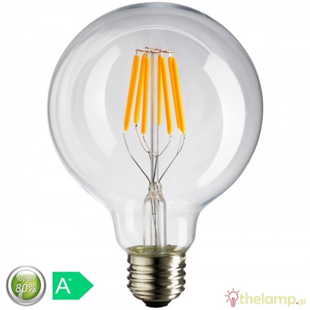 Led globe filament G95 11W Е27 240V clear warm white 2800K Fos_me