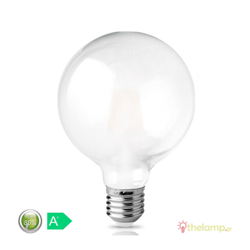 Led γλόμπο filament G95 240V 11W Е27 ματ cool white 4000K Φos_me