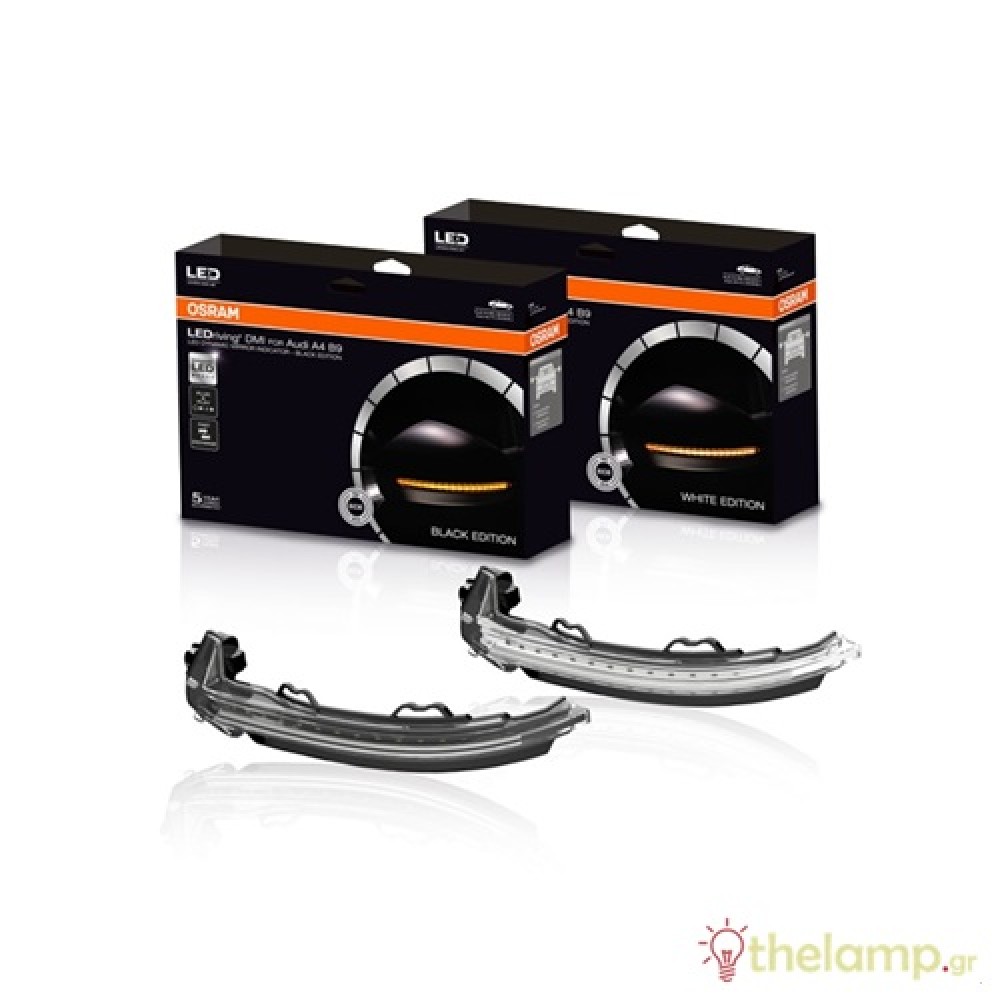 Φανάρι αυτοκινήτου Led 12V black edition Audi A4-A5 LEDriving dynamic mirror LEDDMI 8W0 BK S Osram