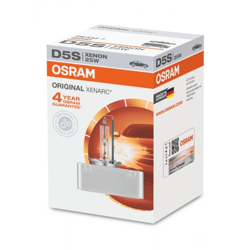 Osram 12V 25W PK32d-7 D5S +15% cool white 4400K Xenon Original 66540