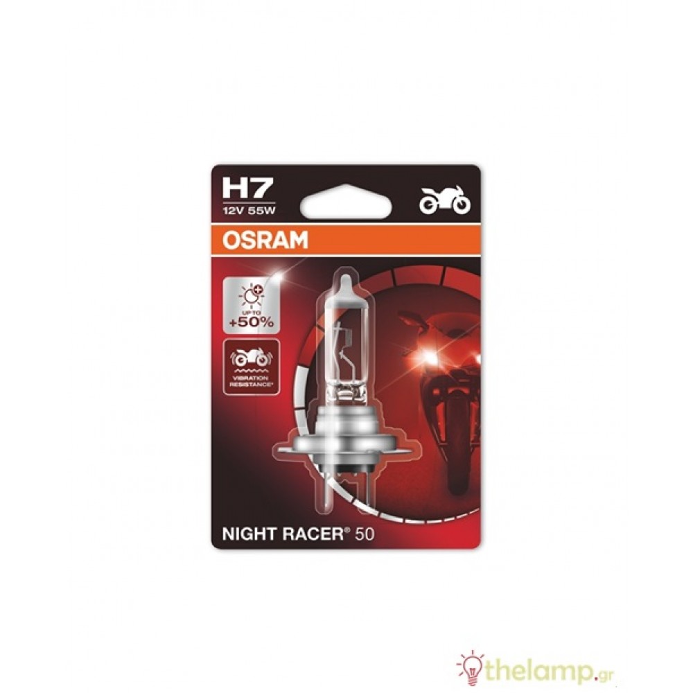 Osram 12V 55W PX26d H7 +50% Night Racer 64210NR5