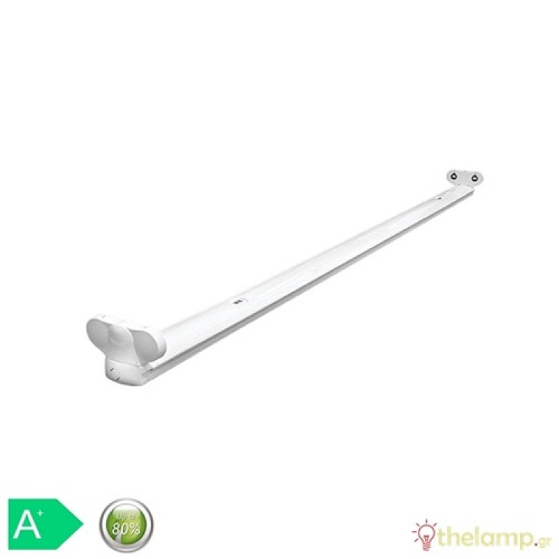 Φωτιστικό Led 2xT8 G13 240V 60cm IP20 Φos_me