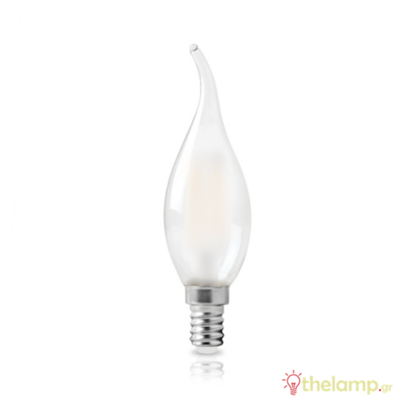 Led φλόγα κεριού filament C35 240V 6W E14 ματ warm white 2800K Φos_me