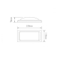 Outdoor wall light white 2xG9 220-240V Fos_me