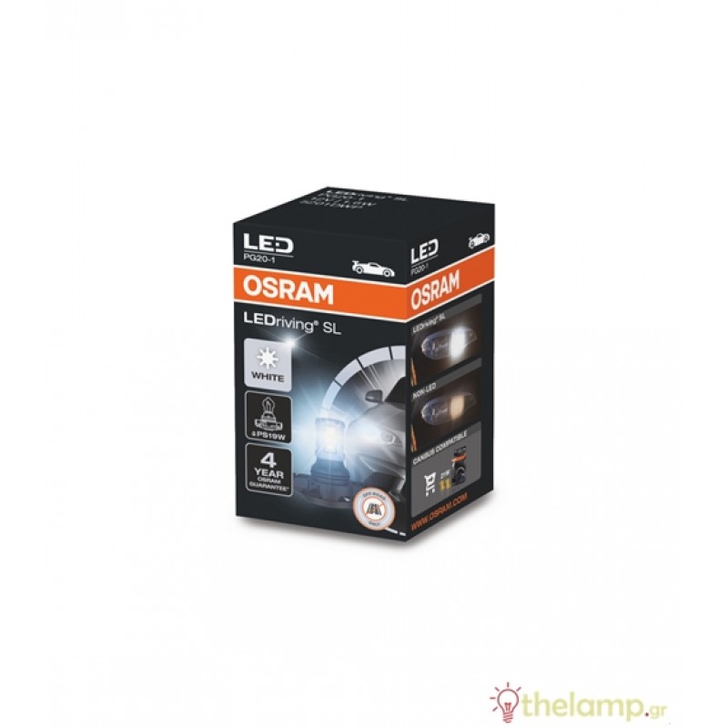 Osram Led 12V 1.6W PG20-1 PS19W SL day light 6000K LEDriving Standard BLI1 5201DWP