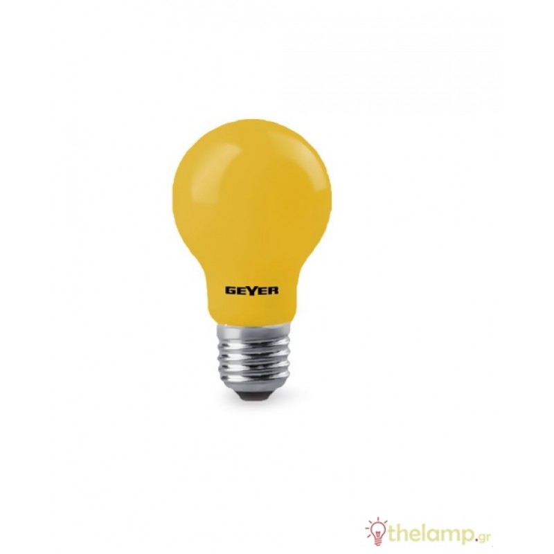 Led κοινή A60 240V 5W E27 2500K εντόμων κίτρινη Geyer