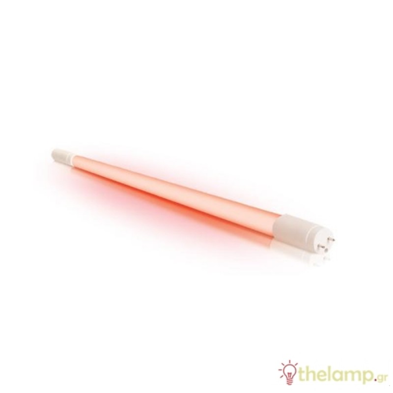 Led φθόριο 18W T8 G13 240V 120cm 360° κόκκινο Φοs_me