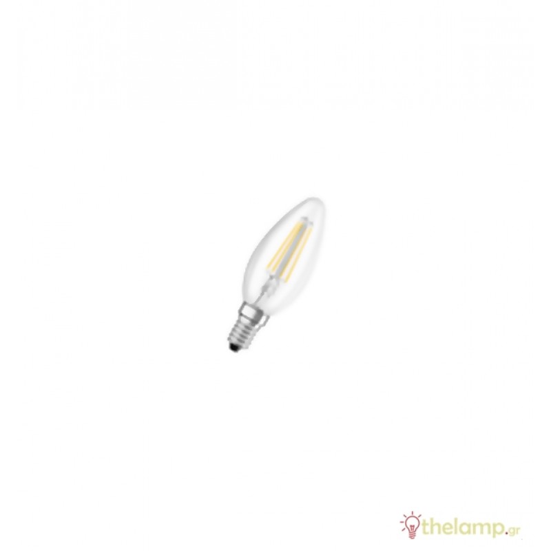 Led κερί filament B40 4W E14 240V warm white 2700K LED P CLB40 Osram