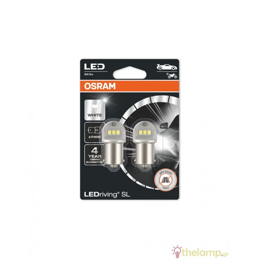 Osram Led 12V 1.2W BA15s cool white 6000K LEDriving Standard DUO blister 5008DWP