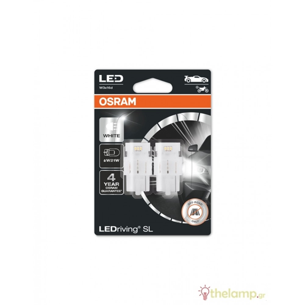 Osram Led 12V 2W W3x16d (SL W21W) cool white 6000K LEDriving Standard DUO blister 7505DWP