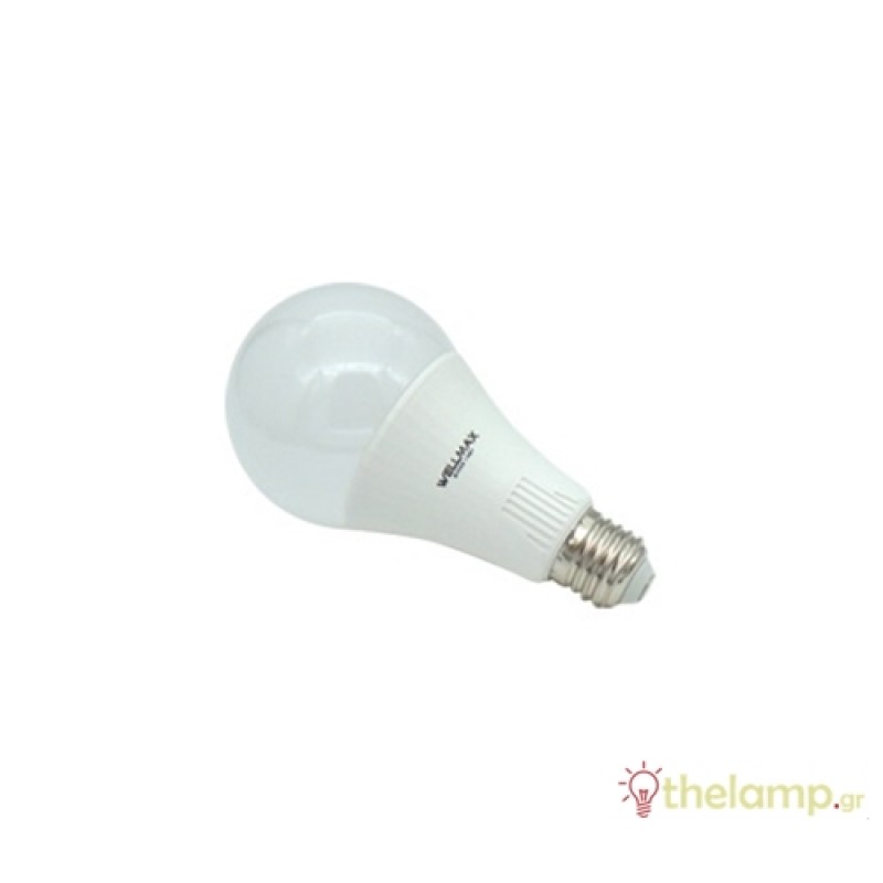 Led κοινή A65 220-240V 13W E27 cool white 6500K Wellmax