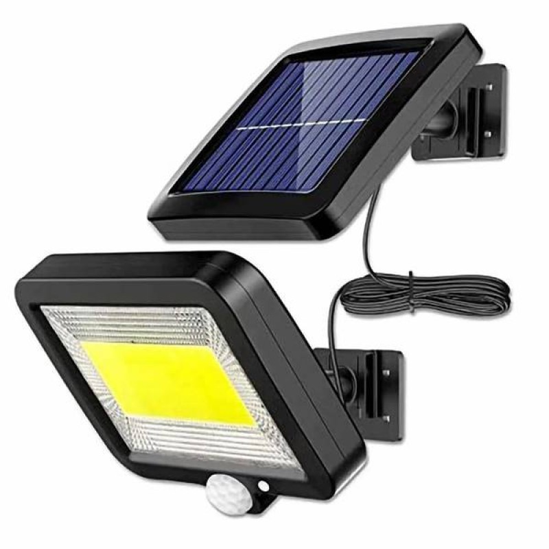 Προβολέας led ηλιακός 260 lumen 120° + sensor day light 6400K μαύρος FX-581