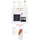 Προβολέας led ηλιακός 25W 120° day light 6400K με τηλεχειριστήριο μαύρος LO-SL1909 Invictus