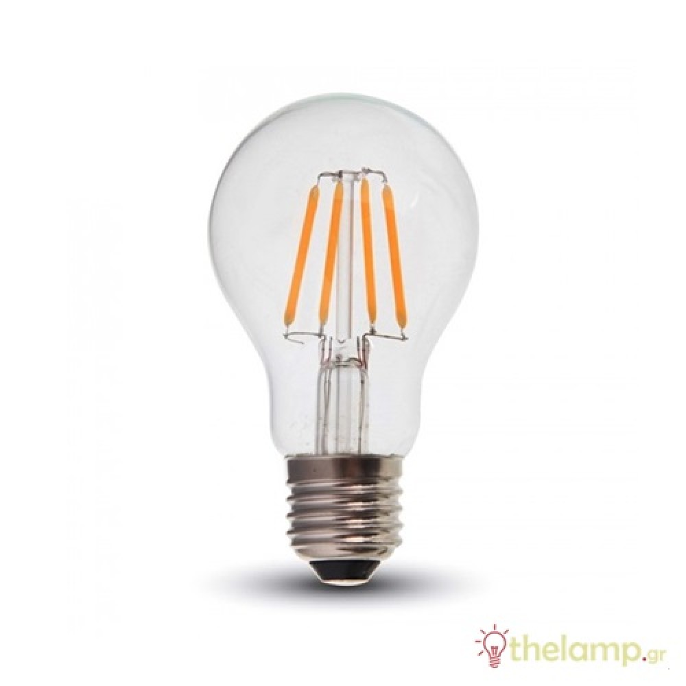 Led κοινή filament A60 220-240V 4W E27 διάφανη warm white 2700K CLA40 Osram