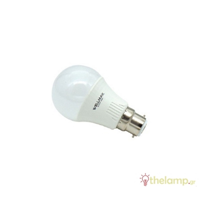 Led κοινή A60 230V 11W B22d cool white 4000K Wellmax