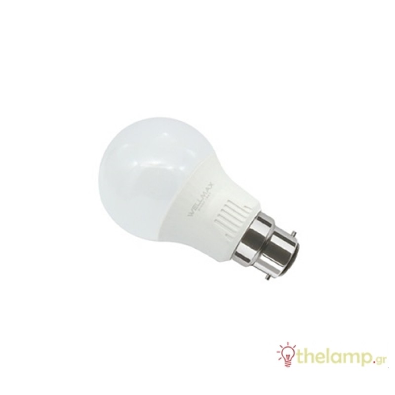 Led κοινή A60 230V 11W B22 warm white 3000K Wellmax
