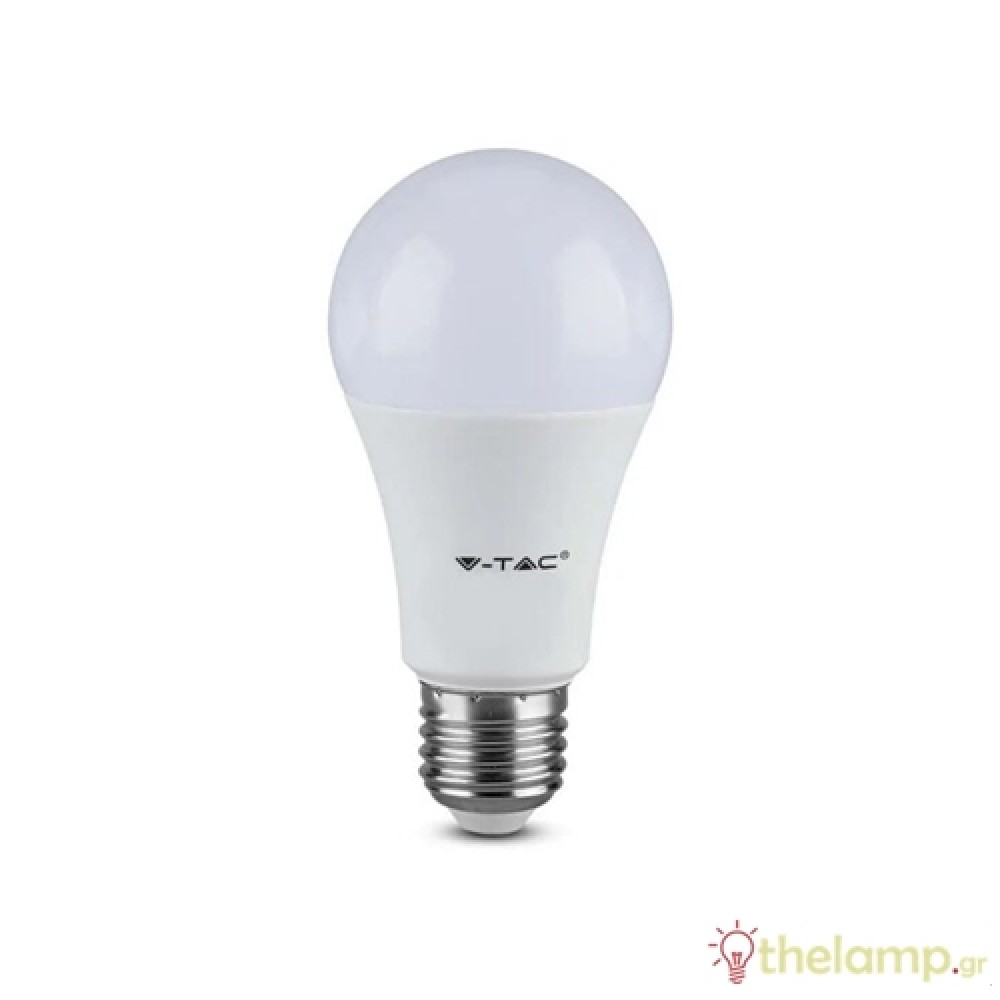 Led κοινή A60 220-240V 8.5W E27 warm white 3000K Samsung chip 217260 V-TAC