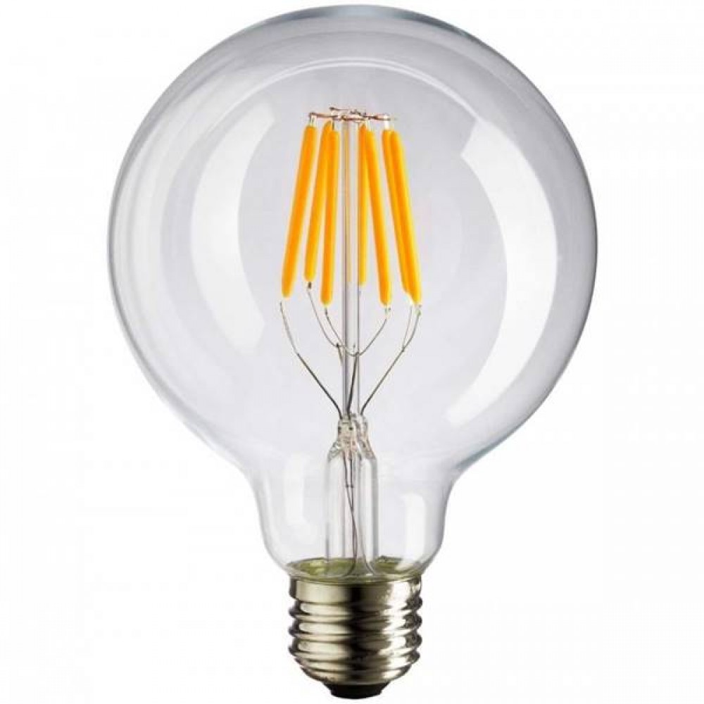 Led globe filament G125 240V 10.5W E27 clear warm white 2700K Dimmable Tungsram