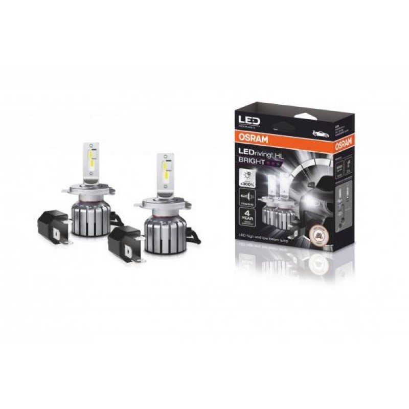 Osram Led 12V 15W/15W H4/H19 6000K LEDriving HL Bright Set2 64193DWBRT-2HFB Osram