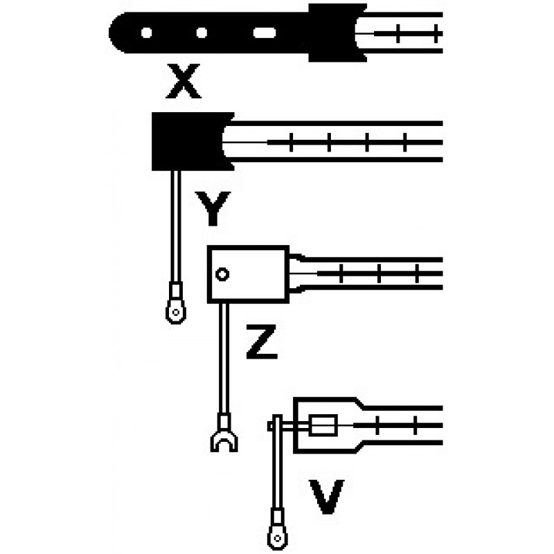 Υπέρυθρος λαμπτήρας Halotherm ITT 235V 1000W 13195X/98 370mm Victory