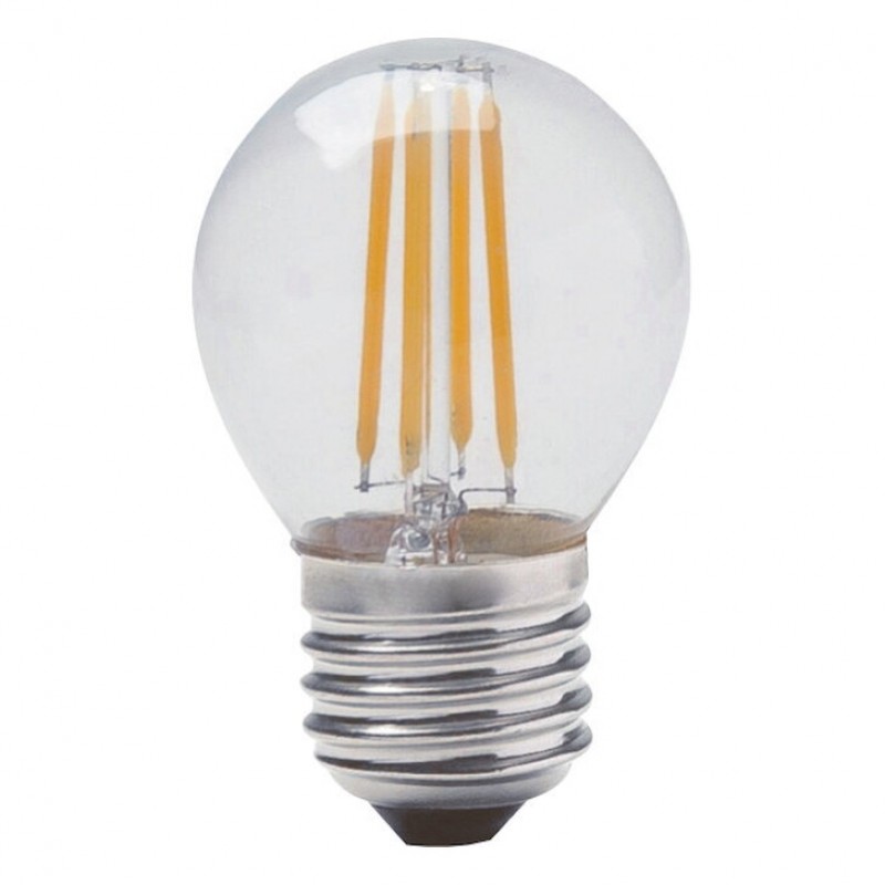 Led γλομπάκι filament G45 240V 6W E27 διάφανο cool white 4000K Φos_me