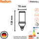 Lamp Led 14.5W HPM-Retrofit RL-HRL50 840/E27 Radium