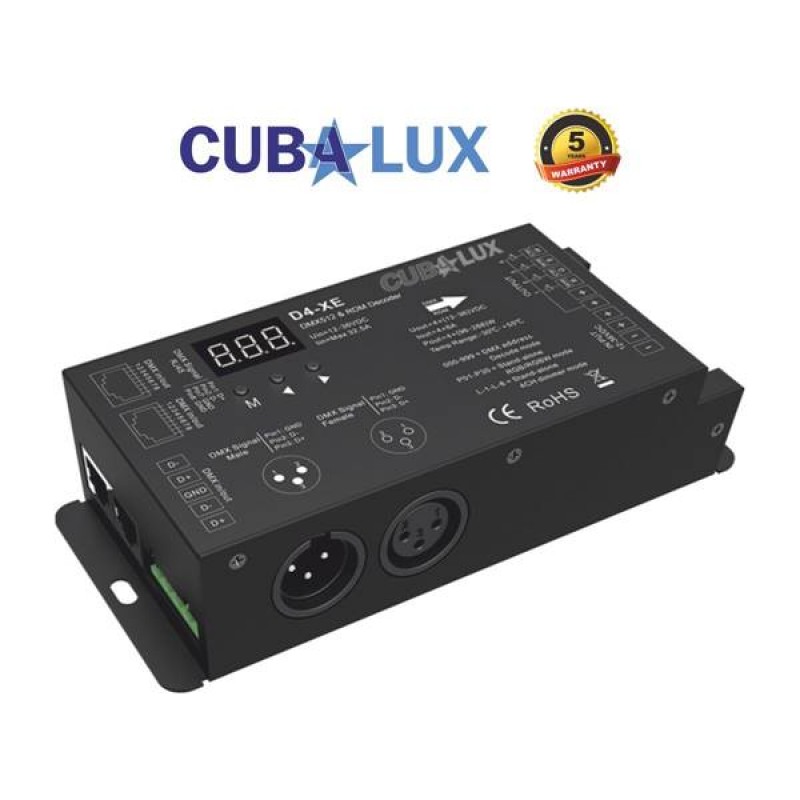 Controller Dimmable με DMX decode λειτουργία 12/36V DC DMX512 Cuba Lux