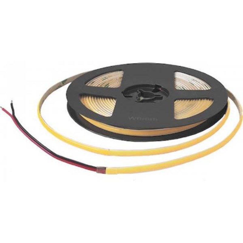 Led ταινία COB 24V 6W 384led slim line 5mm cool white 4000K με αυτοκόλλητο TΩRA IP20 Cuba Lux