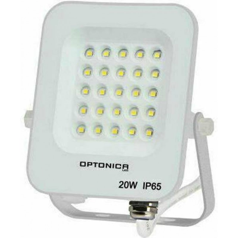 Προβολέας led 20W 230V 90° day light 6000K λευκός 5704 Optonica