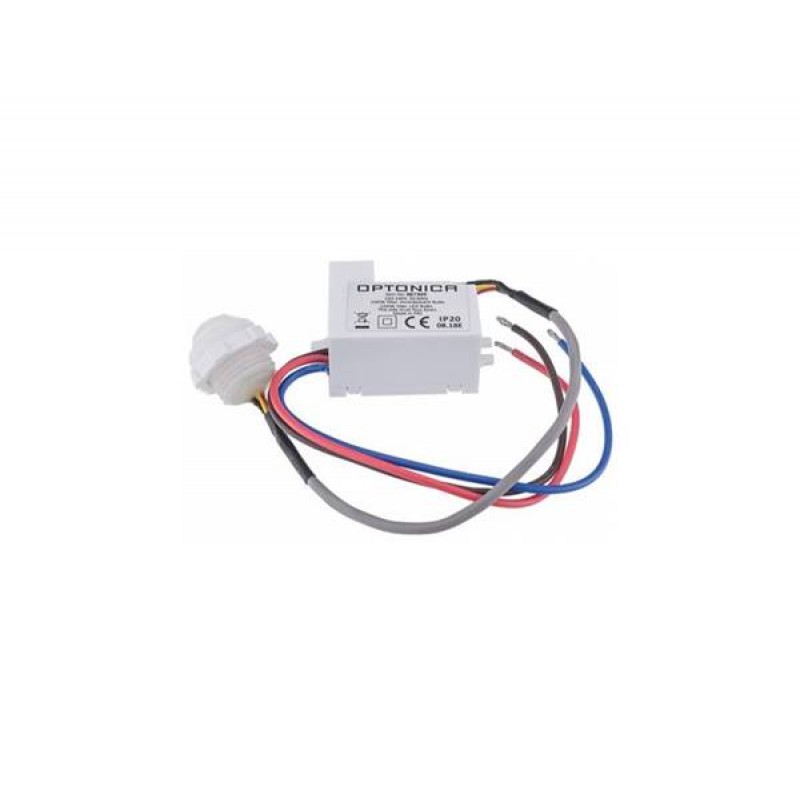 Αισθητήρας κίνησης με καλώδιο και ρυθμιζόμενη χρονοκαθυστέρηση 100W 240V 360° λευκός SE1-A4 7309 Optonica