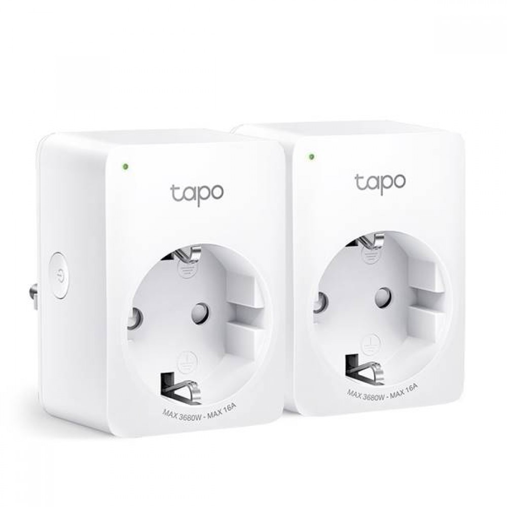Πρίζα σούκο 16A λευκή Smart WiFi P110 (2-PACK) Tapo TP-Link