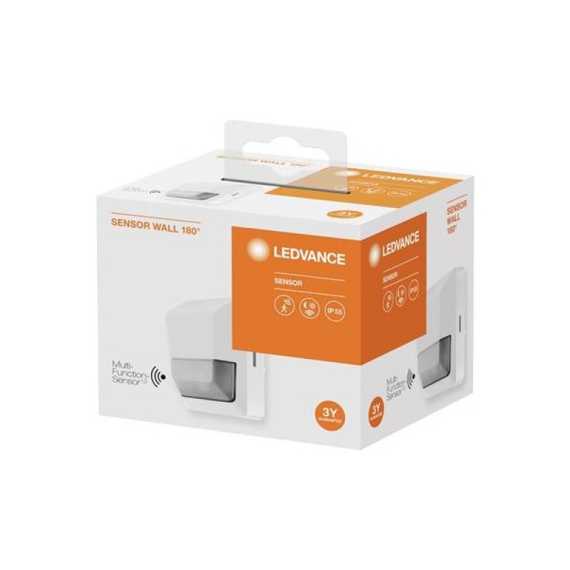 Αισθητήρας κίνησης επίτοιχος 300W 240V 180° IP55 άσπρος wall DEG Ledvance