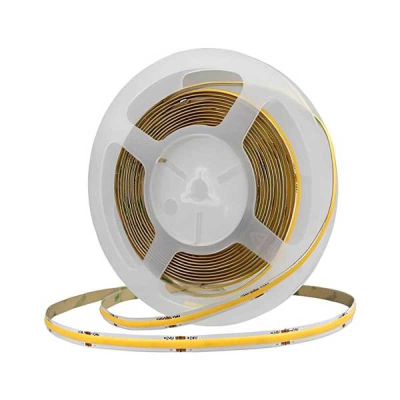 Led ταινία COB 24V 12W 504led day light 6000K με αυτοκόλλητο TΩRA IP20 Cuba Lux