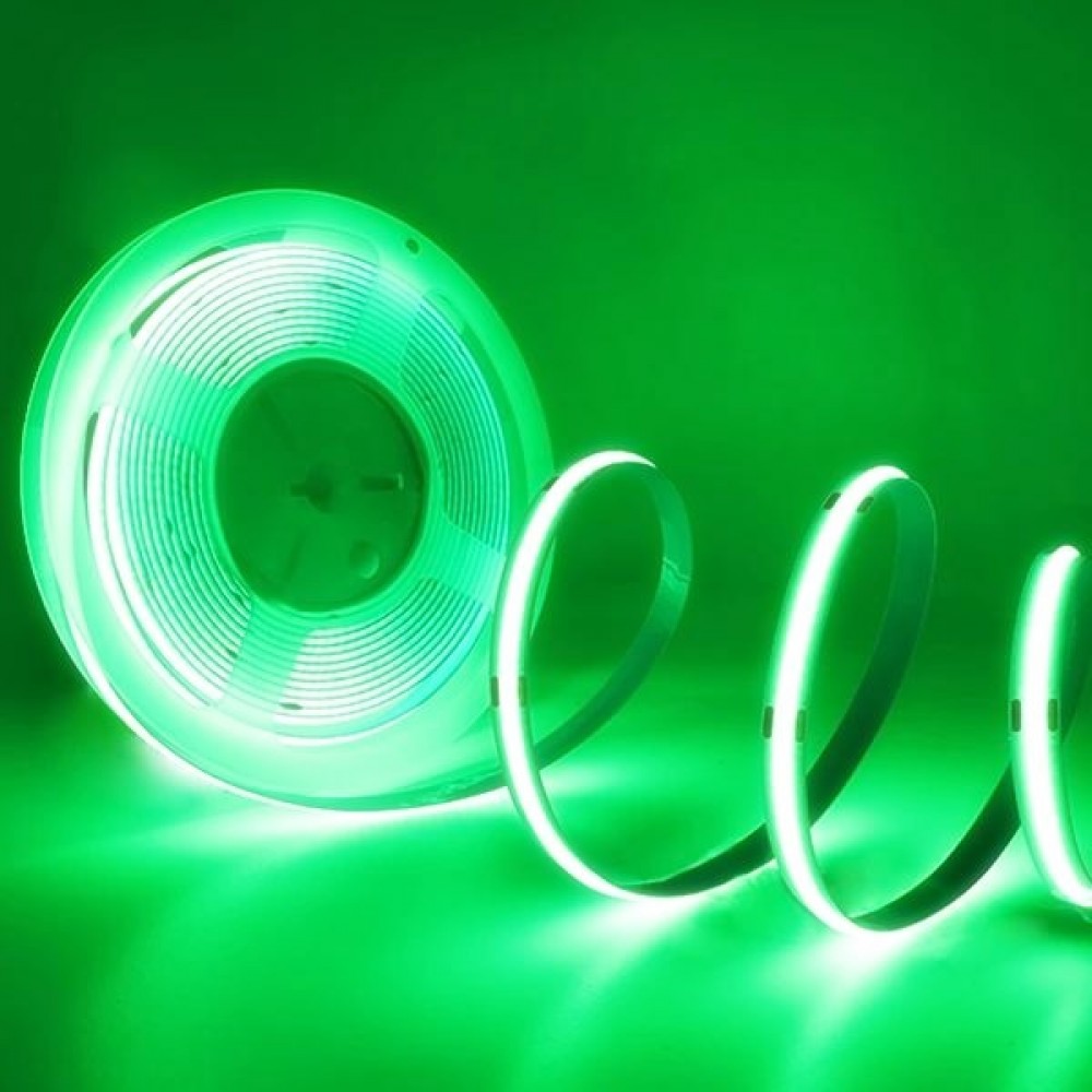 Led strip light COB 24V 11W 480led/m green IP20
