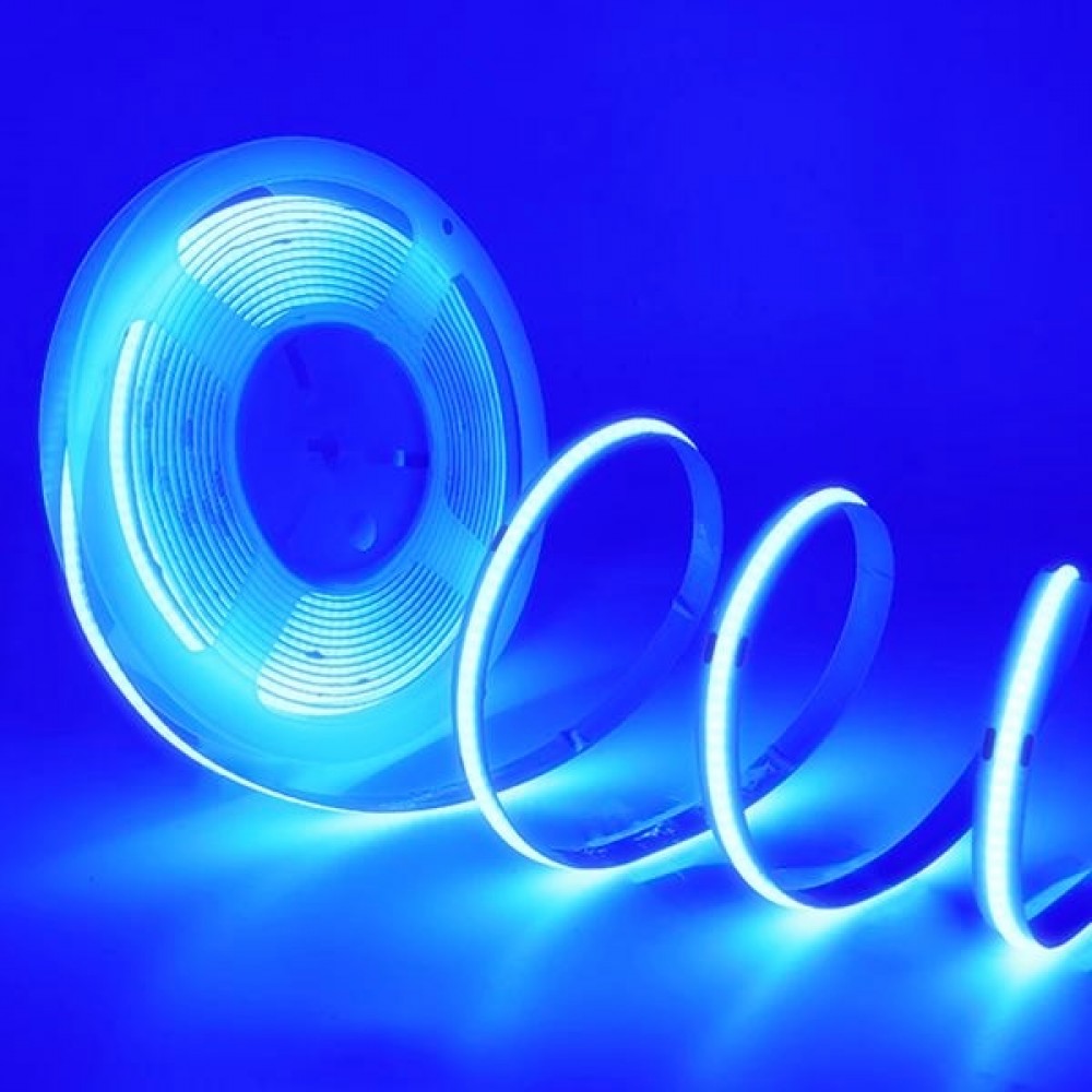 Led strip light COB 24V 11W 480led/m blue IP20