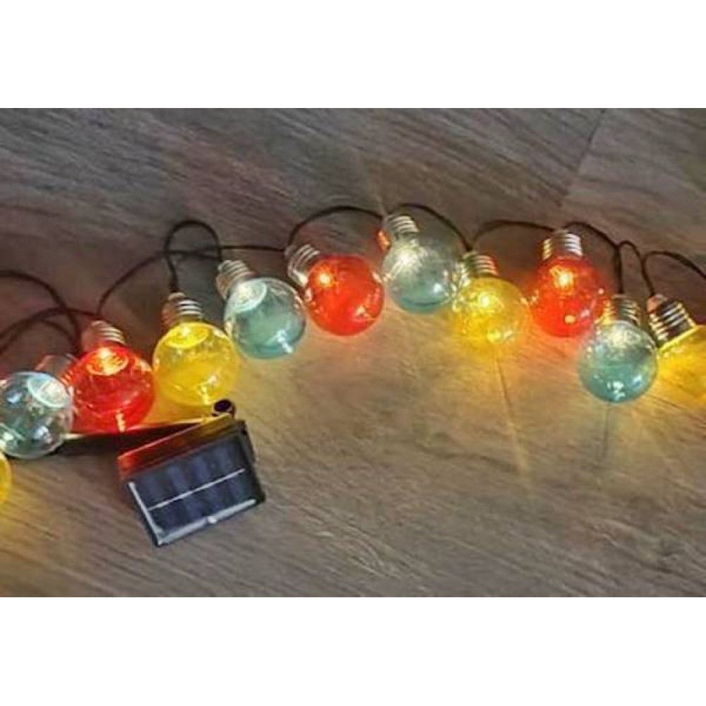 Φωτιστικό γιρλάντα ηλιακό 30Led πολύχρωμα με 8 προγράμματα IP44 φos_me