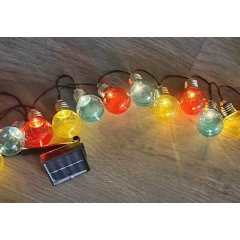 Φωτιστικό γιρλάντα ηλιακό 30Led πολύχρωμα με 8 προγράμματα IP44 φos_me