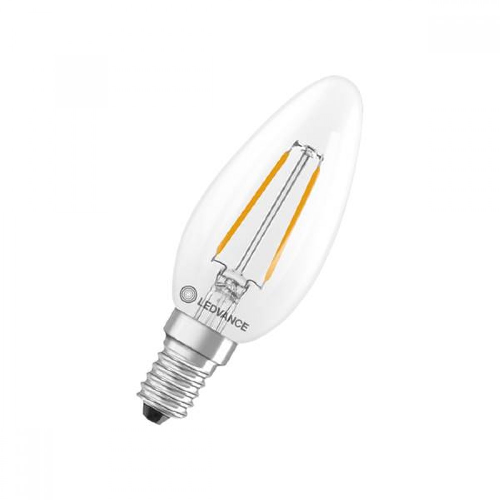 Led candle filament CLB25 1.8W E14 240V warm white 2700K LED P CLB25 Ledvance