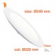 Φωτιστικό led panel χωνευτό 26W 240V 100° 3CCT στρόγγυλο DN 215 Osram