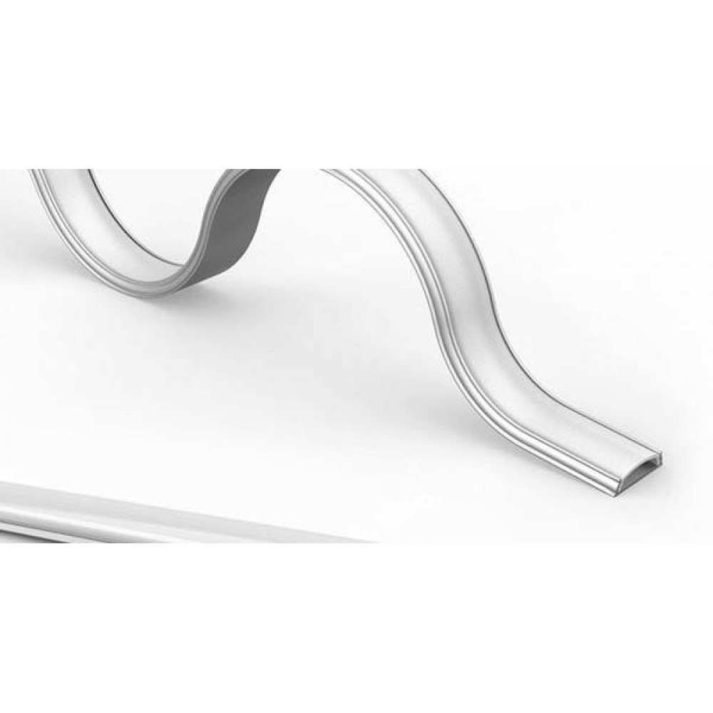 Προφίλ αλουμινίου τύπου Π εύκαμπτο ασημί για Led ταινία 2m Ip20 Φos_me