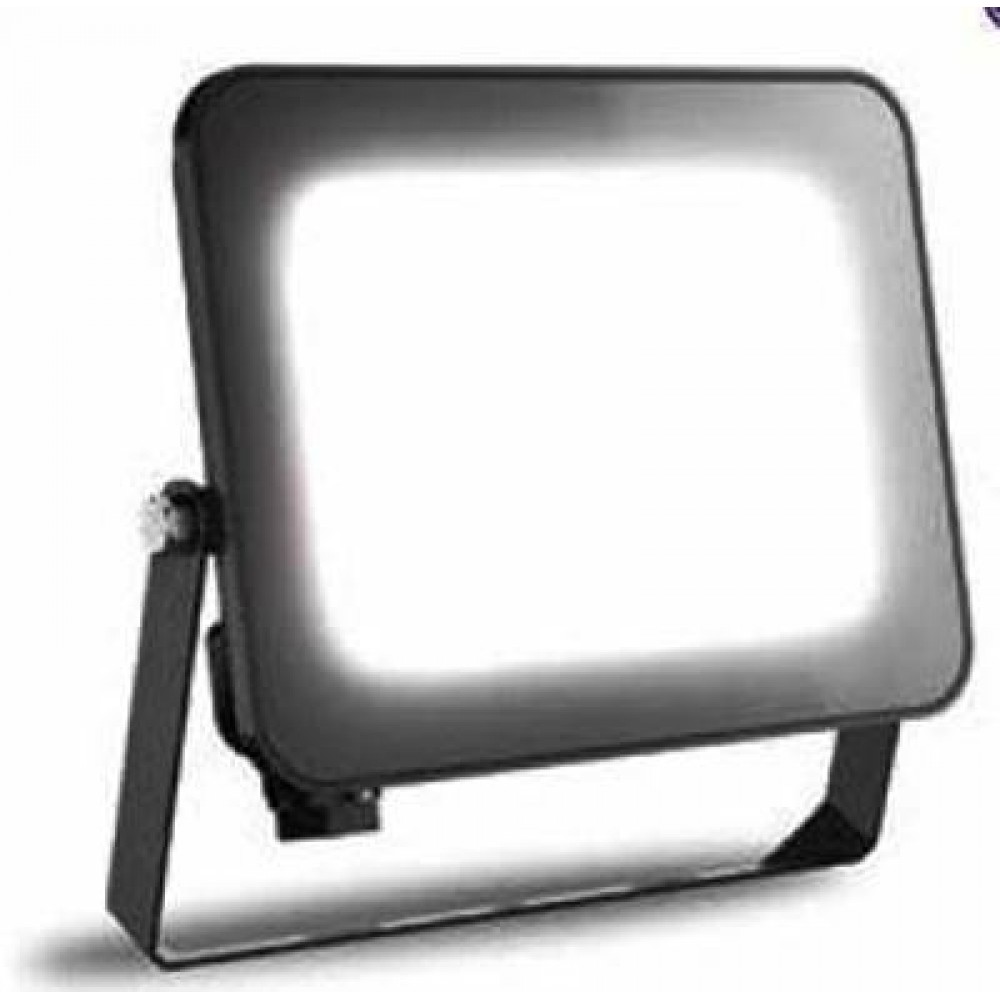 Προβολέας led 30W 230V 120° cool white 4000K  μαύρος με σένσορα φωτός Φos_me