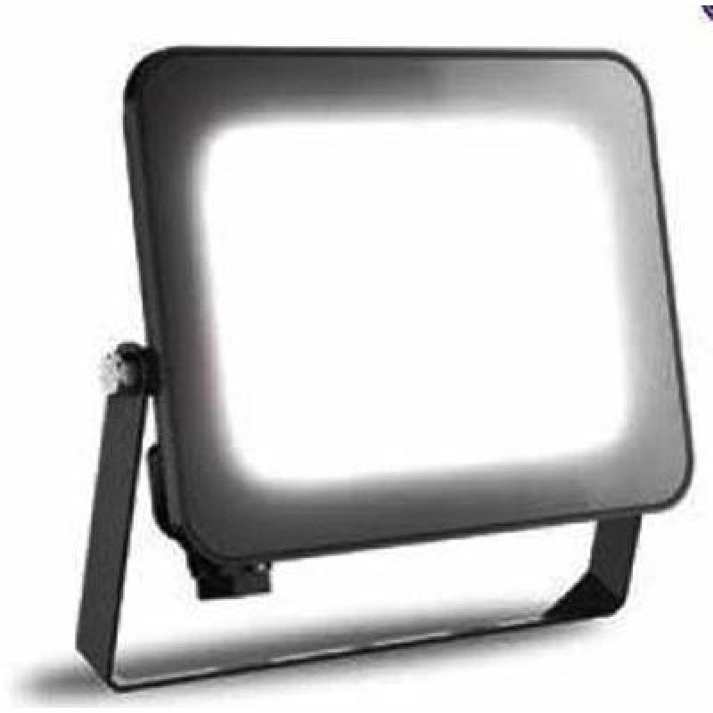 Προβολέας led 30W 230V 120° cool white 4000K  μαύρος με σένσορα φωτός Φos_me