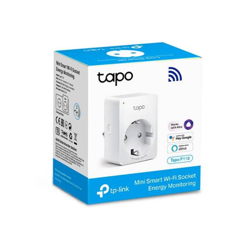 Πρίζα σούκο 16A λευκή Smart WiFi P110 Tapo TP-Link