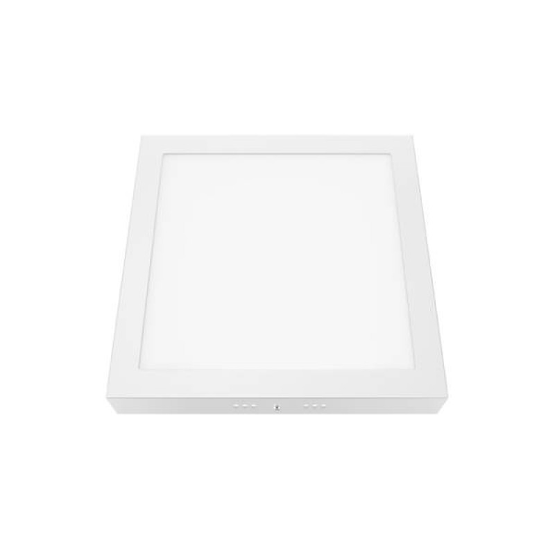 Φωτιστικό led panel επιφανειακό 24W 85-260V 180° warm white 4000K τετράγωνο Fos_Me
