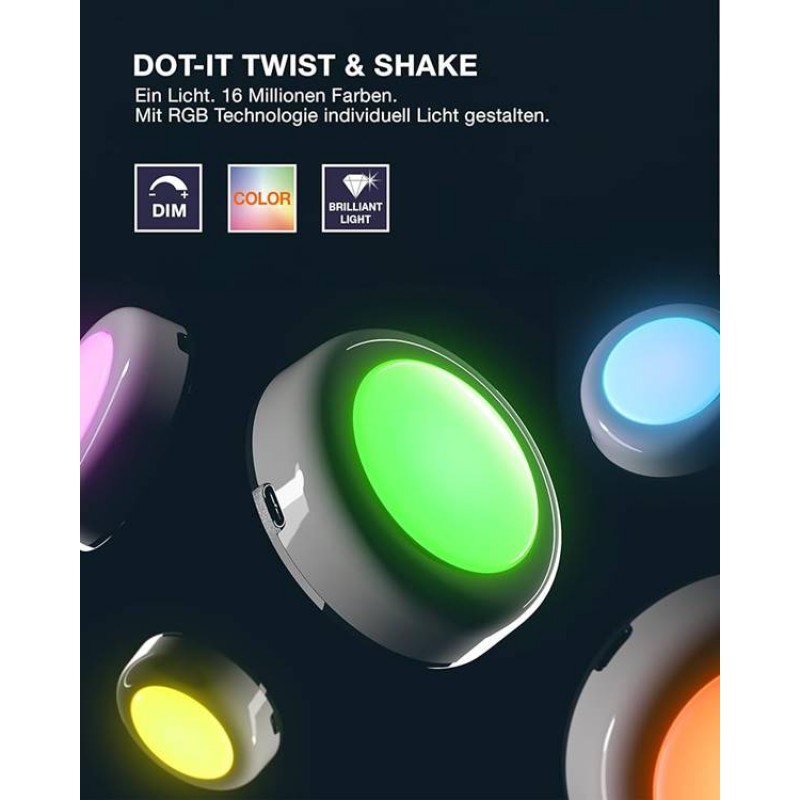 Φωτιστικό Smart Dot-It 0.5W Twist & Shake RGBW Osram