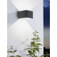 Led φωτιστικό τοίχου 9W 220-240V τετράγωνο μαύρο CCT 3000Κ-4000K-6500Κ Φos_me