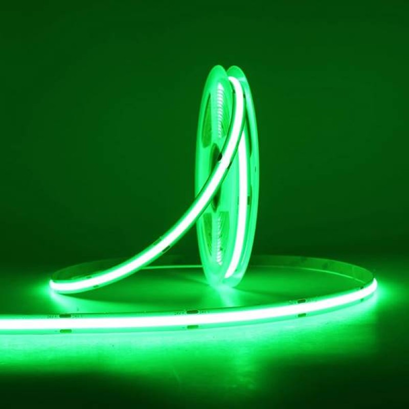 Led strip light COB 24V 11W 480led green with sticker TΩRA IP20 Cuba Lux