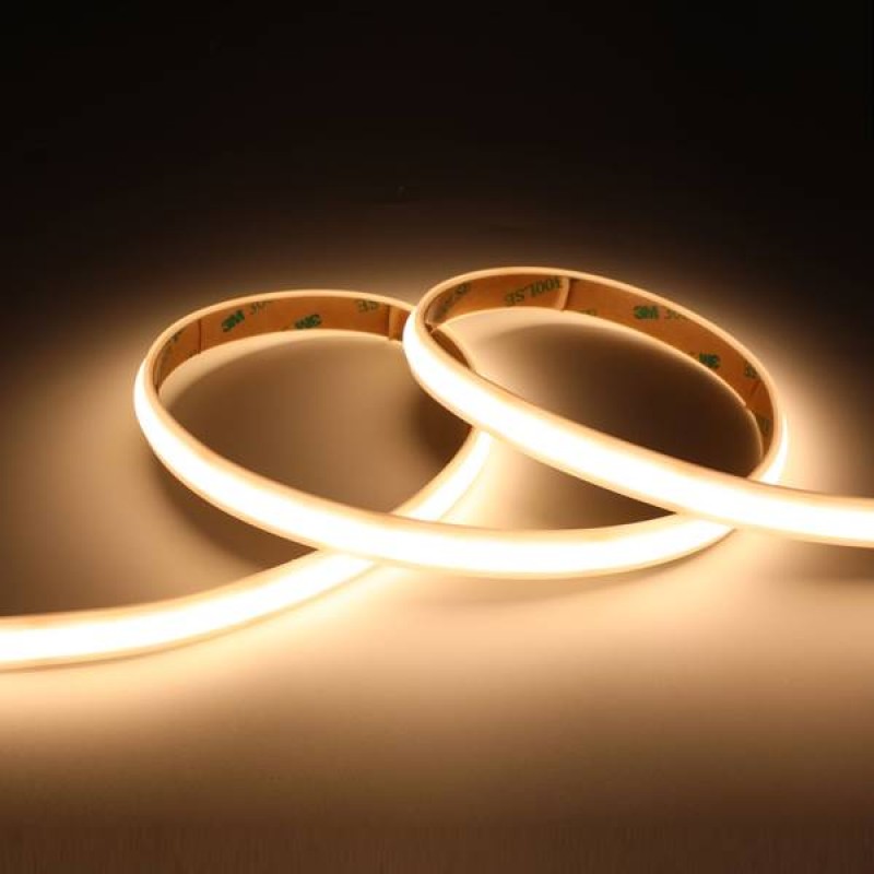 Led strip light COB 24V 12W 416led warm white 3000K with sticker TΩRA IP67 Cuba Lux